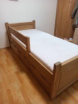 Postel z masivu 90 x 200 - 6
