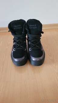 Tommy Hilfiger zimní boty Sněhule vel 38 Warm Lined Up Boot - 6