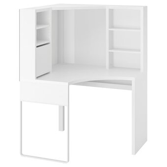 Prodám rohový psací stůl IKEA MICKE – bílý - 6