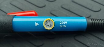 Mikropájka 230V/60W, s výměnnými hroty+cín+držák+pinzeta. - 6