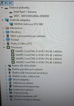 PC NA HRY/INTEL 8100/4JÁDRO/NVIDIA GTX/16GB DDR4/512GB SSD - 6
