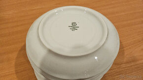 Sada šálků s podšálkem, český porcelán G. Benedikt - bílé - 6