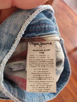 Světle modré riflové kraťasy Pepe Jeans – míry viz foto - 6