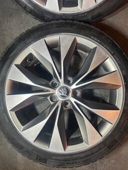 ALU Kola ŠKODA 5x112 R18 CASSIOPEIA Zimní Pneu 235/45/18 - 6