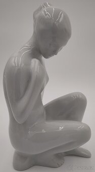 Krásná starožitná porcelánová soška Akt mladé ženy 26,5 cm - 6