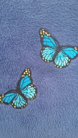 2-dílný teplý set do kočárku 74x58 cm modrý - 6