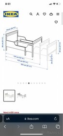 IKEA rostoucí postel - skvělý stav - 6