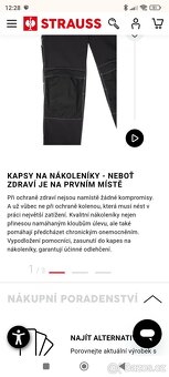 Nové pánské pracovní kalhoty Engelbert Strauss vel 58 - 6
