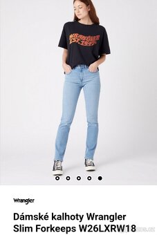 Wrangler dámské slim džíny vel. M/W28/L34 - 6