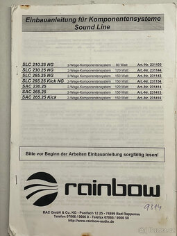 repro RAINBOW SL-W6 - 6