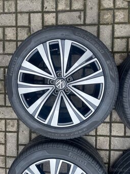 ORIGINÁL Alu Volkswagen MUSCAT R18, 5x112 - TOP STAV, LETNÍ - 6