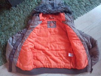 Hnědá zimní bunda vel.134/140 (vesta 2v1) - 6