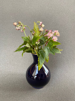 Malá kobaltová váza 12.5 cm, LFZ Lomonosov - 6
