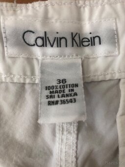 Calvin Klein- bílé pánské krátké kalhoty - 6