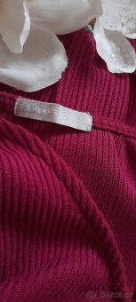 Fisherfield vínové áčkové úpletové šaty - 6