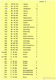 John Deere - náhradní díly a spotřební materiál - 6