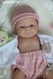 Roztomilé silikonové miminko holčička 36cm - 6