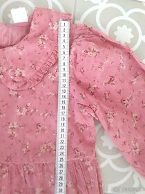 Nepoužité nové šaty Lindex 122 i 128 a 116 kytičky - 6