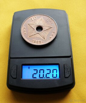 Congo 10 Centimes 1888 - 6