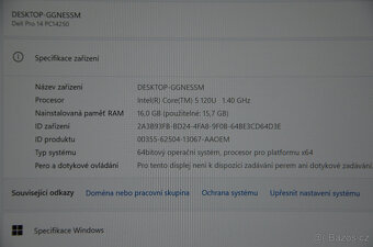 Dell PRO 14 i5/16GB/SSD 512GB/záruka - 6