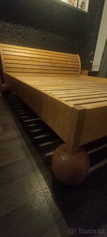Manželská postel masiv 180cm - 6