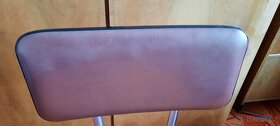 Retro jídlení židle koženka/chrom - sada 3 kusů / barev - 6