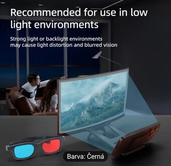 12" 3D zvětšovač zobrazení mobilních telefonů + 3D brýle - 6