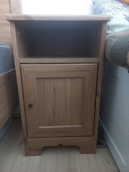 Postel 160 cm a noční stolky IKEA ASPELUND - 6