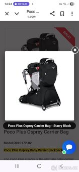 Osprey Poco Plus dětská nosička Starry Black 26L, 3.58kg, ma - 6