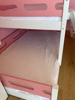 Dětská dvoupatrová domečková postel - 6
