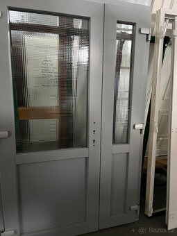 DVOUKŘÍDLÉ PLASTOVÉ DVEŘE SCHUCO SV.ANTHRAZIT 140x218-PLZEŇ - 6