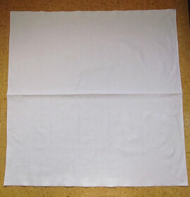 Čistě bílý vintage damaškový ubrus vzor růže - 6