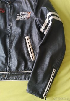 REPLAY kožená unisex bunda vel. L - 6