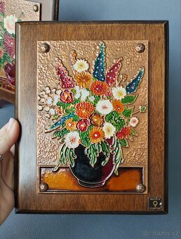 Ručně vyráběný měděný obrázky od Nentwig (1960-1970) - 6