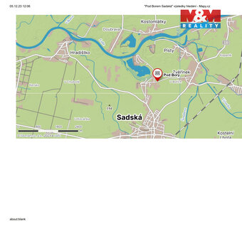 Prodej, pozemku, 334 m², Sadská - 6