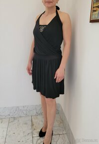 Luxusní černé italské šaty. Velikost S-M - 6