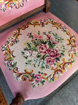 Starožitné Francouzské křeslo (132013) - 6