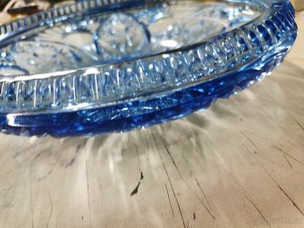 Retro broušená mísa. - 6