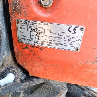 Minibagr Kubota KX018-4 - 6