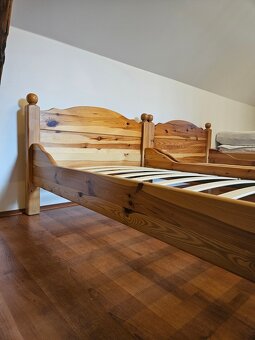 Postel borovice 90 x 200 cena za kus rám rošt matrace - 6