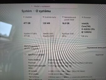 HP Dragonfly 13 i5-8265 16GB graf Karta 128MB SSD 500GB - 6