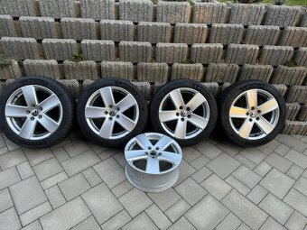 Orig.ALU sada r17 VW PASSAT B7,B8 5ks+zánovní MICHELIN - 6