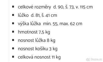 Dětská kolébka + matrace - 6