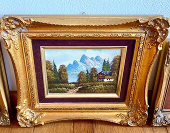 Staré krásné obrázky, olejomalba - 6