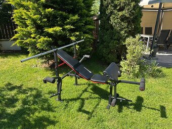 HOP-SPORT Posilovací lavice + Tyč - 6