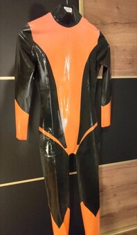 Latexovy catsuit 100% latex - 6