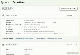 🖥️Herní PC RYZEN 5 5600,RTX 3070,32 GB RAM,1 TB SSD - 6