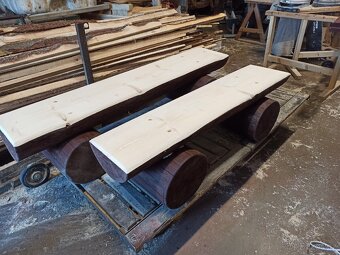 Masivní smrková lavice - 6