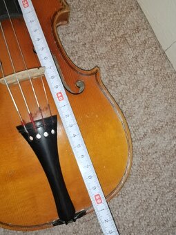 Staré dětské housle cca 51 cm + smyčec + furtál - čtěte - 6