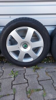 Alu kola 5x112 r16 originál Škoda Octavia II - 6